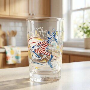 1996 Walt Disney World 25th Anniversary Goofy Typhoon Lagoon Glass Collectors Cu